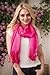 Achillea Soft Silky Pashmina Scarf for Women – Shawl Wrap for Evening Dresses, Bridesmaids, Weddings & Everyday Wear (Fuchsia)