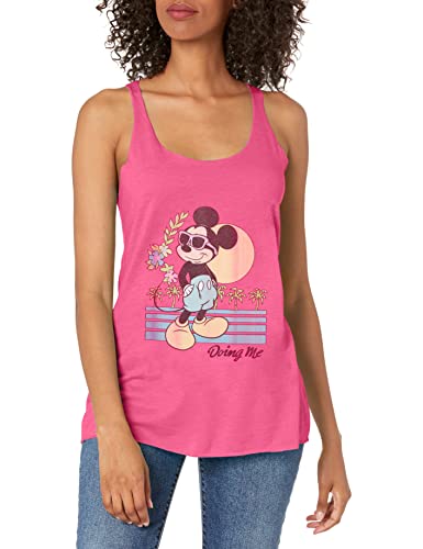 Débardeur dos nageur Mickey Disney rose idéal pour le sport et l'été