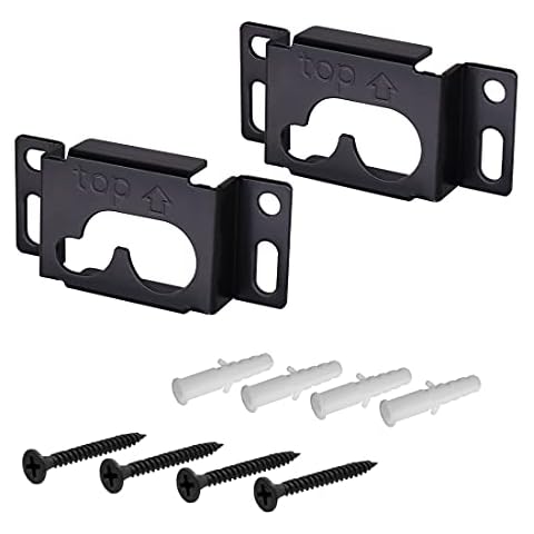 Black Sound Bar Wall Mount Bracket Kit for LG SH6, SL9YG, GX Sound Bar Mounting Bracket Cover