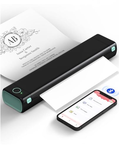 Phomemo Portable Thermal Printer, M08F Bluetooth Thermal Printer Support for ...