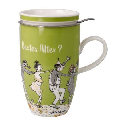 Miniatura 2 de Goebel Taza De Té Con Tapa Y Colador Barbara Freundlieb - La Mejor Edad