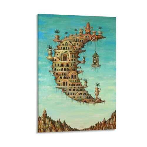 Salvador Dali�A���T���o�h�[���E�_�� �y�C���g�|�X�^�[���������i���ɏZ��ł���j �A�[�g�p�l�� �|�X�^�[ �L�����o�X�E�H�[���A�[�g���� ��� �ŉ� �Ǌ|�� �ǂ̊G ��������08x12inch(20x30cm)