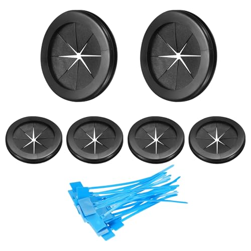 Œillets de perçage 52 mm pour ranger les câbles du meuble TV et du bureau