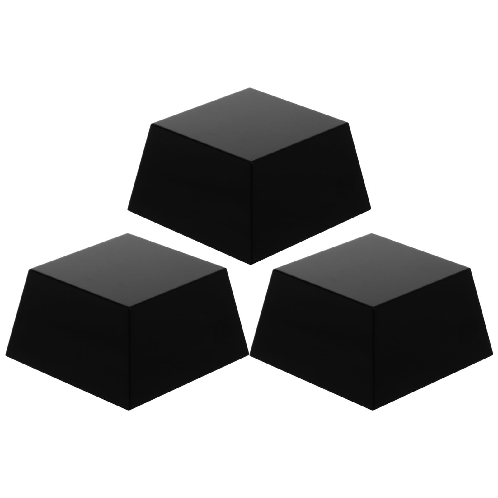 Operitacx 3 bases de cristal para premios: soporte para trofeos de logros, caballete para exhibición de rocas, soporte para esculturas de placas de ágata mineral coleccionables.