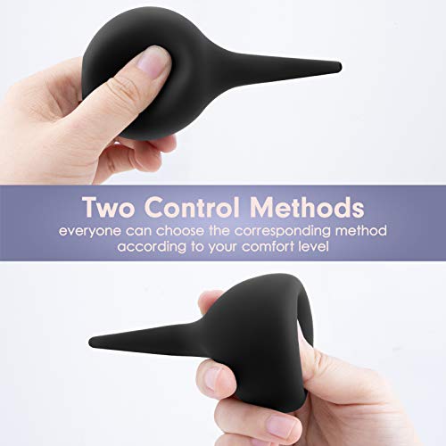 Large Ear Syringe Bulb, Tukuos 60ml Rubber Hand Bulb Syringe Ear Washing Cleaning Squeeze Bulb for Kids Adults (Black) - Thumbnail 7