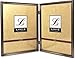 Lawrence Frames Antique Pewter 8x10 Hinged Double Picture Frame - Bead Border Design