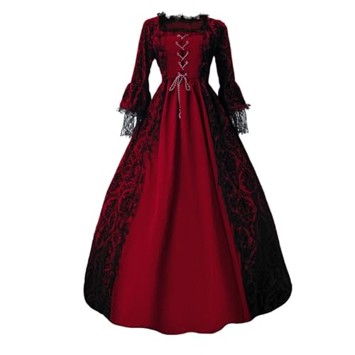 Robe gothique en dentelle réplique historique pour événement formel chic