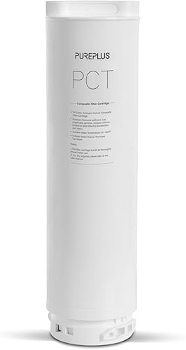 PUREPLUS Filtro UTR700B, repuesto para sistema de ósmosis inversa UTR700B, 1 etapa, reduce partículas grandes, cloro, colores y olores, paquete de 1