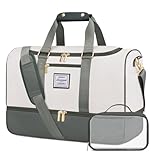 LOVEVOOK Travel Duffle Bags for Women, 50L Large Weekend Hospital Overnight Holdall with Toiletry Bag, Gym Yoga Bags with Shoe Compartment & Wet Pocket, Hand Luggage Bag for Flight Travel Sports