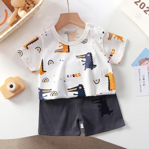 Boys Girls Shorts Set Cotton 2 Piece 𝐏a𝐣ama Set Short Sleeve Tees and Shorts 𝐏ajamas Cute Loung𝐞wear Outfits Sl𝐞epwear3