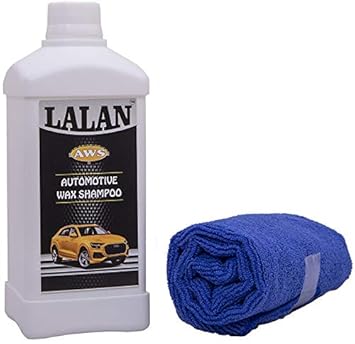 Lalan AWS - Automotive Wax Shampoo (500 ml) with Microfiber Cloth