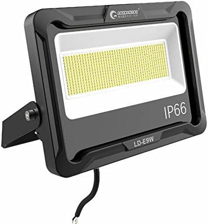 （08:30時点） グッド・グッズ LED投光器 100W 100V対応 昼白色 IP66防水 高輝度 ワークライト 120°広角照明 看板灯 屋外用 LD-E9W-ZB