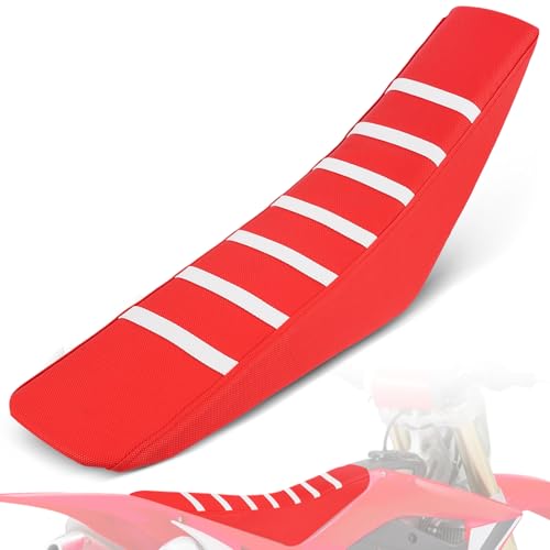 Housse selle moto cross antidérapante rouge pour réparer un siège usé CRF EXC KX