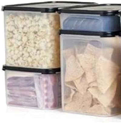 Tupperware Rectangular Modular Mates, Black, #1, #2, #3, #4