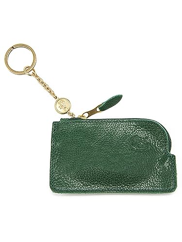 [IL BISONTE (イルビゾンテ)] コインケース 小銭入れ レザー 本革 牛革 レディース メンズ ユニセックス グリーン 緑