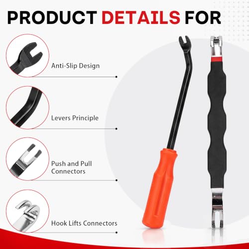 Image of 9-Piece Electrical Disconnect Pliers Tool Kit for Cars | Automotive Electrical Connector Removal, Relay Puller, Hose Removal Pliers, Clip Remover & Separator for Trucks, and SUVs