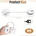 Digital Password Fridge Lock for Child Safety, Oval Adhesive Refrigerator Door Lock with 3-Digit Code, No Drill Cabinet Lock for Freezer, Drawer, Cupboard and Window Security (White)