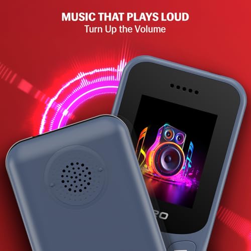 Image of Lava Hero Shakti 2026 Dual Sim Keypad Mobile Phone (with Vibration Alert) | 1.8 inch Display | Super Saving Battery Mode | Stylish Design | Number Talker | (Grey)| Type-C
