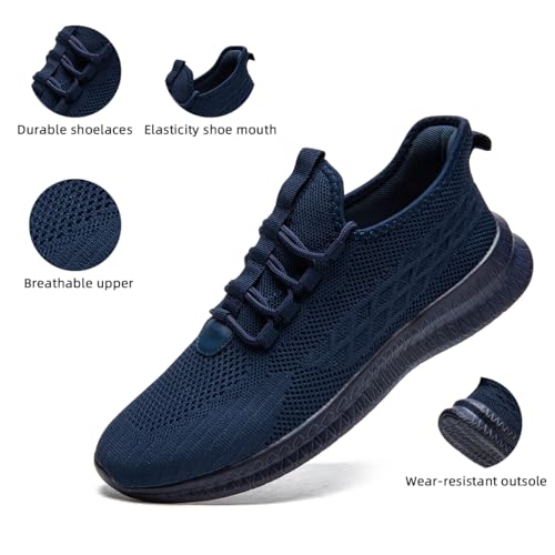 Image of Mens Slip On Walking Shoes Sneakers Running Shoes Trainers Athletic Gym Fitness Sport Shoes Non Slip Breathable Mesh Workout Fashion Breathable Comfortable