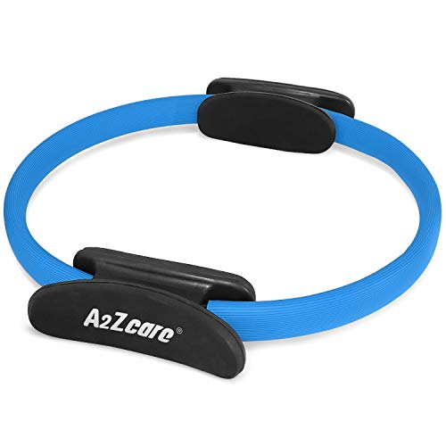 A2Zcare Pilates Ring Magic Circle, Gym, Aerobics, Pilates, Yoga For Toning And Strengthening Thighs, Abs And Legs (12-Inch Dia.) For More Power Resistance (Blue - 12") #TOP26
