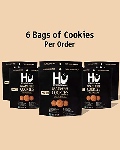 Hu No Added Sugar Snickerdoodle Cookies | 6 Pack | Keto, Gluten Free, Grain Free, Dairy Free & No Added Sugar Snack | Paleo, Non Gmo Certified & Keto Friendly Desserts | Crunchy Mini Chocolate Chip Cookies #TOP6