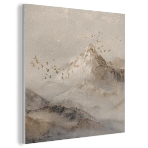 Décoration murale en feutre MuchoWow 60x60 cm art moderne paysage brouillard
