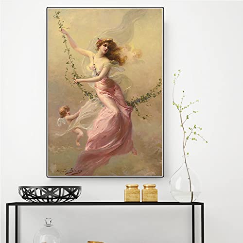 Peinture Edouard Bisson The Swing 5D Full Drill broderie diamant toile dart 50x60 cm