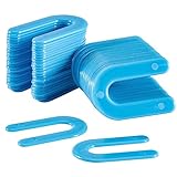 Sukh Ceramic Tile Spacers 200PCS- Plastic Horseshoe Shims U Tile Spacers 1/16 Tile Spacer Shim Plastic Tiles Shim Stock Handy Small Hard Plastic Horseshoes U Shape Shims Spacers for Leveling