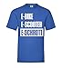 E-Bike E-Scooter E-Schrott - Camiseta para hombre azul real XXL