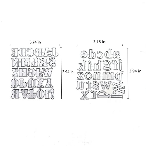 Ahtols Capital 26 Alphabet Cutting Dies, Lowercase 26 Letters Die Cuts Metal Embossing Stencils Template Mould For Card Scrapbooking And Diy Craft Album Paper Card Decor #TOP1