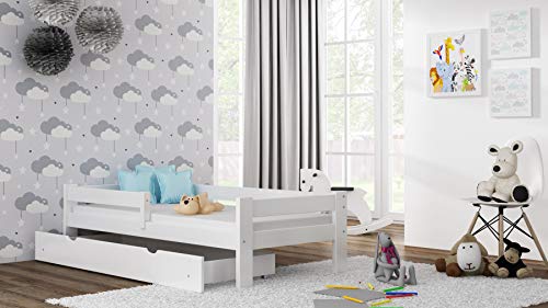 Children's Beds Home Solid Pine Wood Single Bed - Willow wordt geleverd met laden en schuim - Kokosvezel - Boekweit… - Image 3