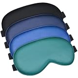 4 Silk Sleep Mask Smooth Soft Eye Mask Eye Mask with Adjustable Shoulder Strap Eye Mask Sleep Shadin