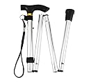 Futaba Folding Hiking/Trekking/Walking Stick - Silver gallery image