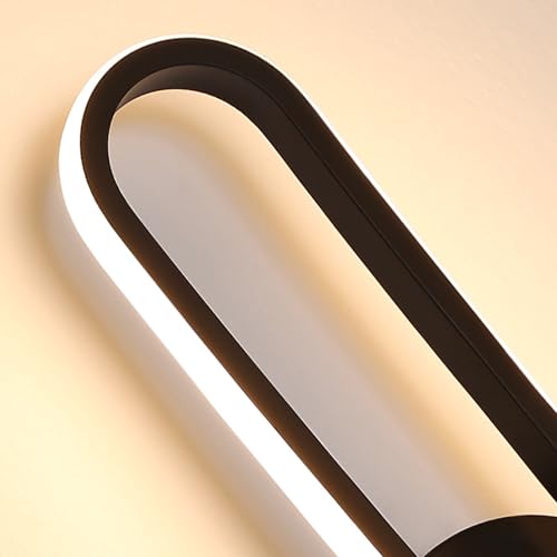 Lámpara de interior LED para pasillo y escaleras con luz regulable negra 5