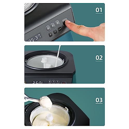 QXIWAOE Eismaschine für selbstgemachtes Gelato, Eismaschine für den Haushalt und Gewerbe, Doppelnutzung, automatisch, schnell, selbstgemachtes EIS, DIY-Eisbonbons zur Eisherstellung – Bild 4
