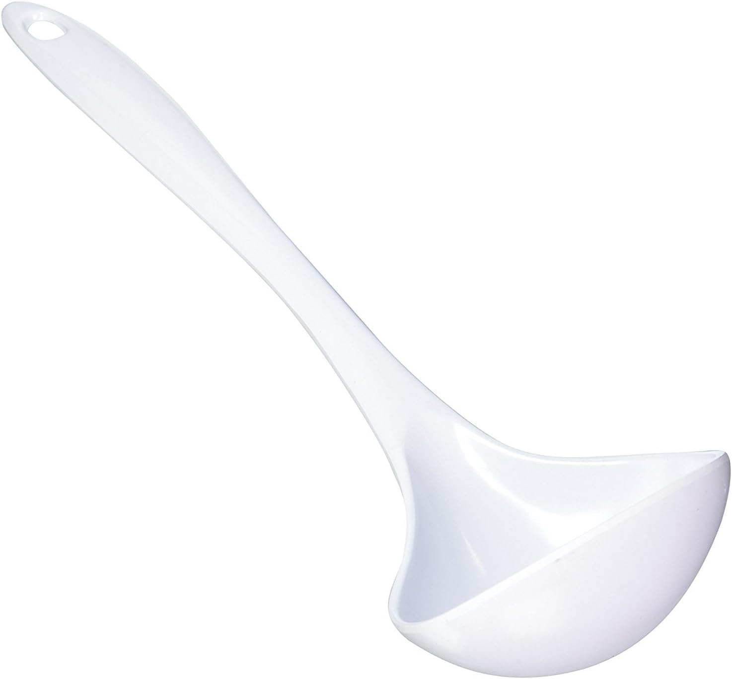 TrueCraftware- 12” Cooking Ladle White Color Melamine Set of 12- Kitchen Utensil Cooking Spoon Basting Ladle Soup Ladle Cookware Kitchen Gadgets Utensil Dishwasher Safe Great for Cooking Serving