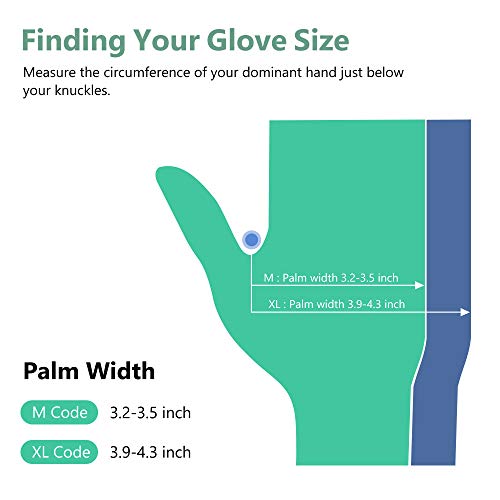 Disposable Gloves, Squish Clear Vinyl Gloves Latex Free Powder-Free Glove Health Gloves for Kitchen Cooking Food Handling, 100PCS/Box, Medium