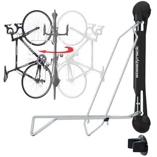 Steadyrack Bike Rack - Classic Vertical Wall Mount for Garage, Ea...