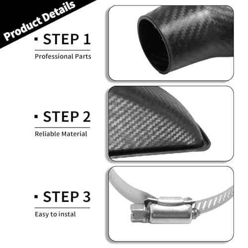 image for ZUDKSUY Universal Car Air Intake Duct Front Bumper Intake Duct, Front 