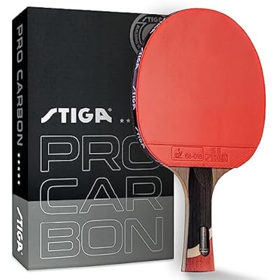 STIGA Pro Carbon Performance-Level Table Tennis Racket with Carbon Technology for Tournament Play