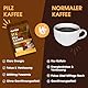 Mushroom Coffee - Pilzkaffee, über 10 Pilze mit Adaptogenen & Probiotika, Instant-Arabica-Kaffee mit Löwenmähne, Chaga, Reishi, Cordyceps & mehr, Pilz-Extrakt-Pulver, 150 g