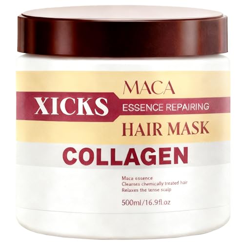 Maca Collagen Hair Mask Deep Conditioning Treatment for Dry Damaged Hair