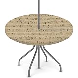 Bord élastique pour un ajustement sûr : notre nappe d'extérieur élastique avec trou pour parasol dispose d'une bordure élastique confortable qui épouse fermement votre table. Vous allez adorer la façon dont il reste en place même par temps venteux, de sorte que vous n'aurez pas à vous soucier qu'il s'envole.