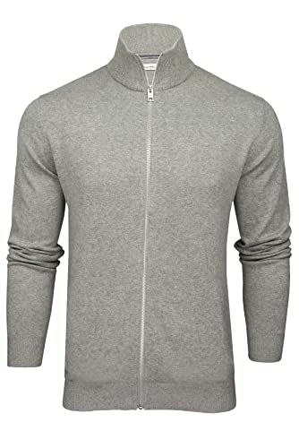 Image of JACK & JONES Men's' Cotton Blend Casual Cardigan High Neck Sweater