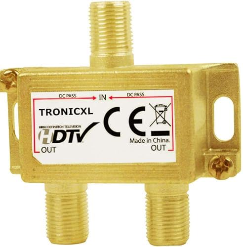 Répartiteur TV 8 Prises BK Premium - Pour Antenne TV, Câble, SAT - Fréquence 5-2400MHz - Blindé Métal