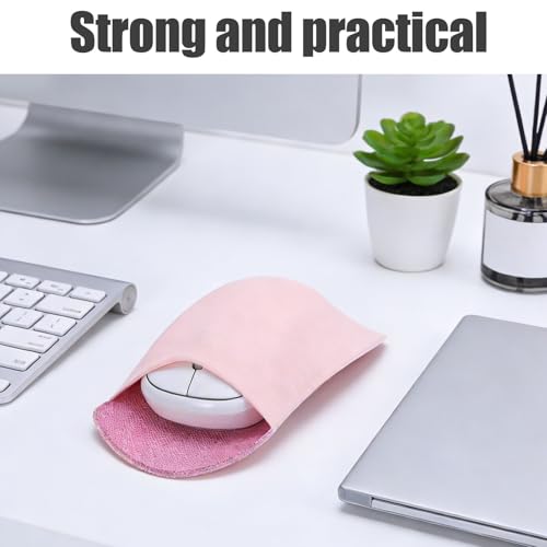 Funda elástica rosa para ratón: el estuche autoadherente ideal para transportar tu mouse 4