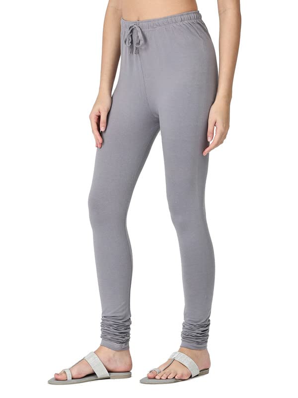 Image of Robinbosky Cotton Churidhar Leggings for Women - Stylish, Stretchable & Flattering Fit for All-Day Comfort