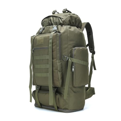 W WINTMING Hiking Backpack for Men 70L/100L Camping Backpack Military Rucksack Molle 3 Days Assault Pack for Climbing