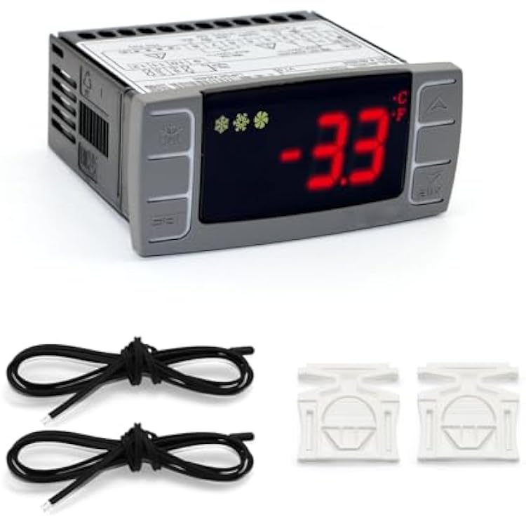 Fit for Dixell XR06CX-4N1F1 Temperature Controllers 120v/50-60hz Programmable Digital Thermostat Fit for Commercial Refrigerators/Freezer