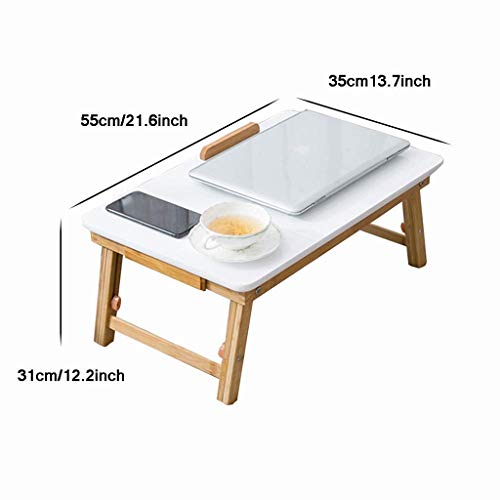Adjustable Bamboo Laptop Tray and Bed Desk #TOP28